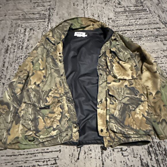 10X Gore Tex Rainwear Coat Jacket Large Mens Vintage Advantage Camo Saddle Cloth - Picture 4 of 14